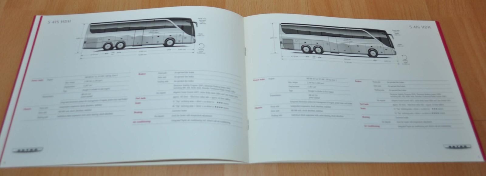 2008 Setra TopClass Specification Brochure Prospekt