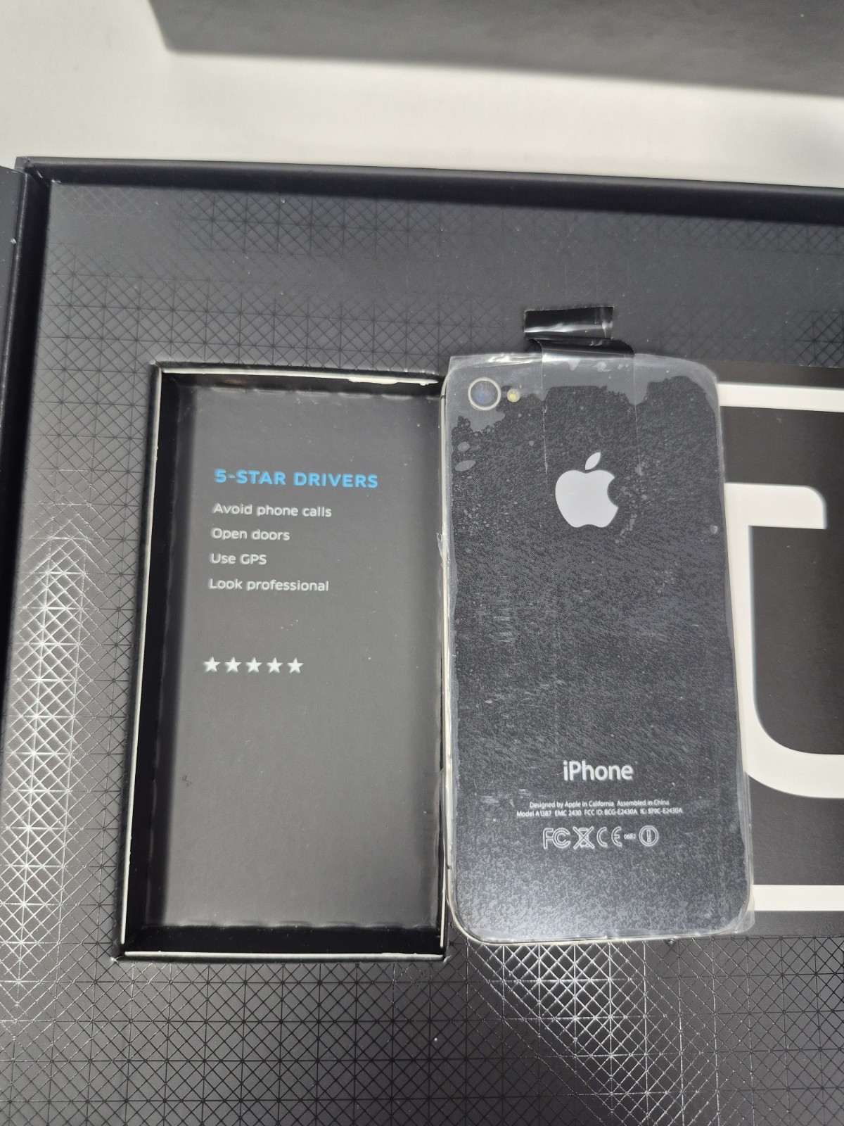 RARE New Uber Driver Welcome Box With Iphone, Cables, Sticker, And More! NEW