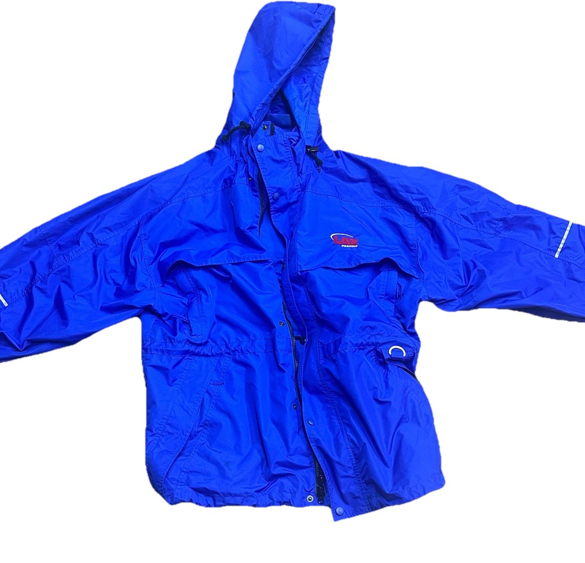 LAZ Parking LTD Airport Services Valet Employee Work Jacket Blue Size XL RARE