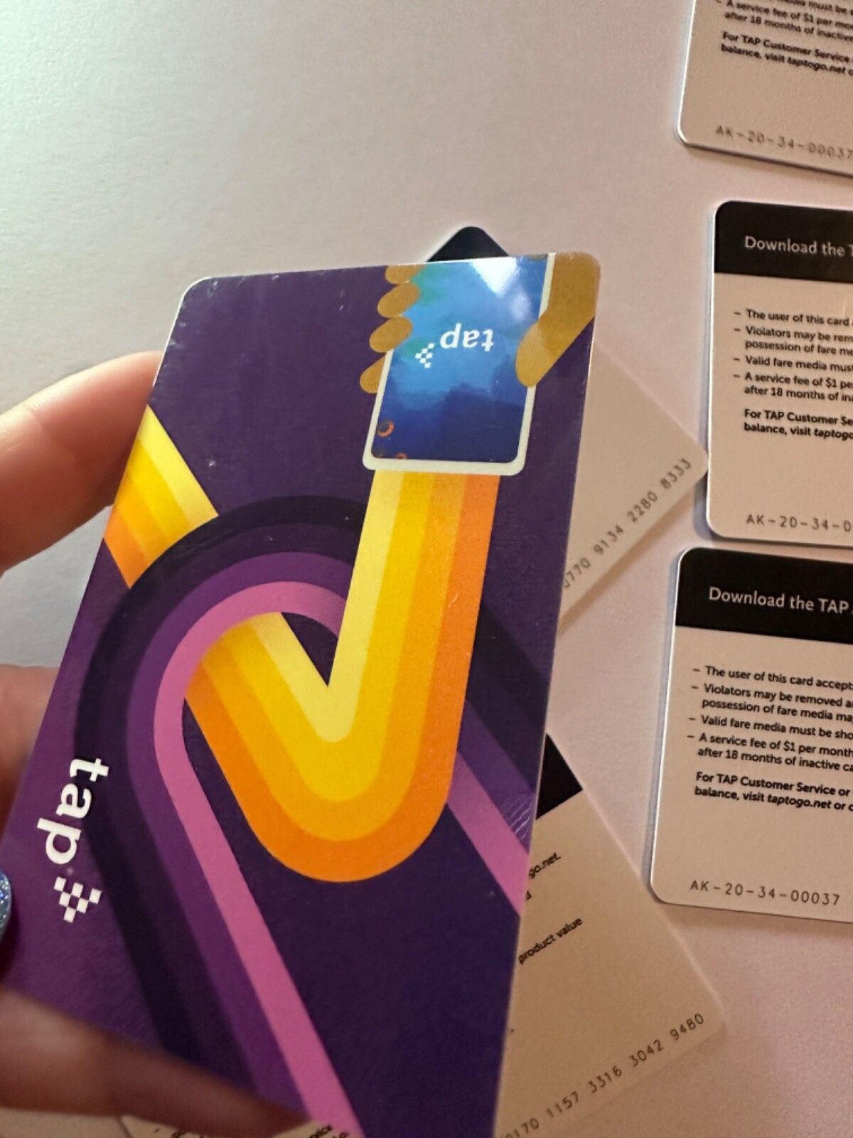 Metro TAP Purple Collector’s Card Bus Subway Transit Limtd 2021 NOT Loadable