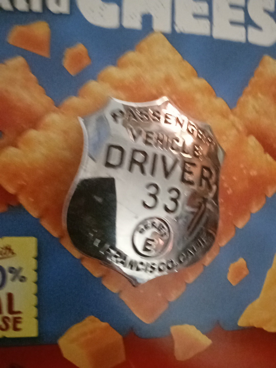 San Francisco Passenger Vehicle Driver Taxi Chauffeur Badge