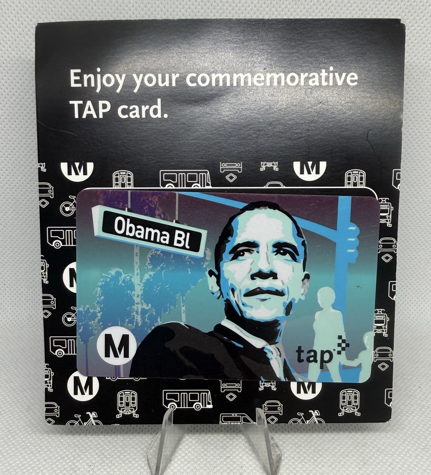 Barack Obama Los Angeles Metro Rail Bus Subway TAP Fare Card