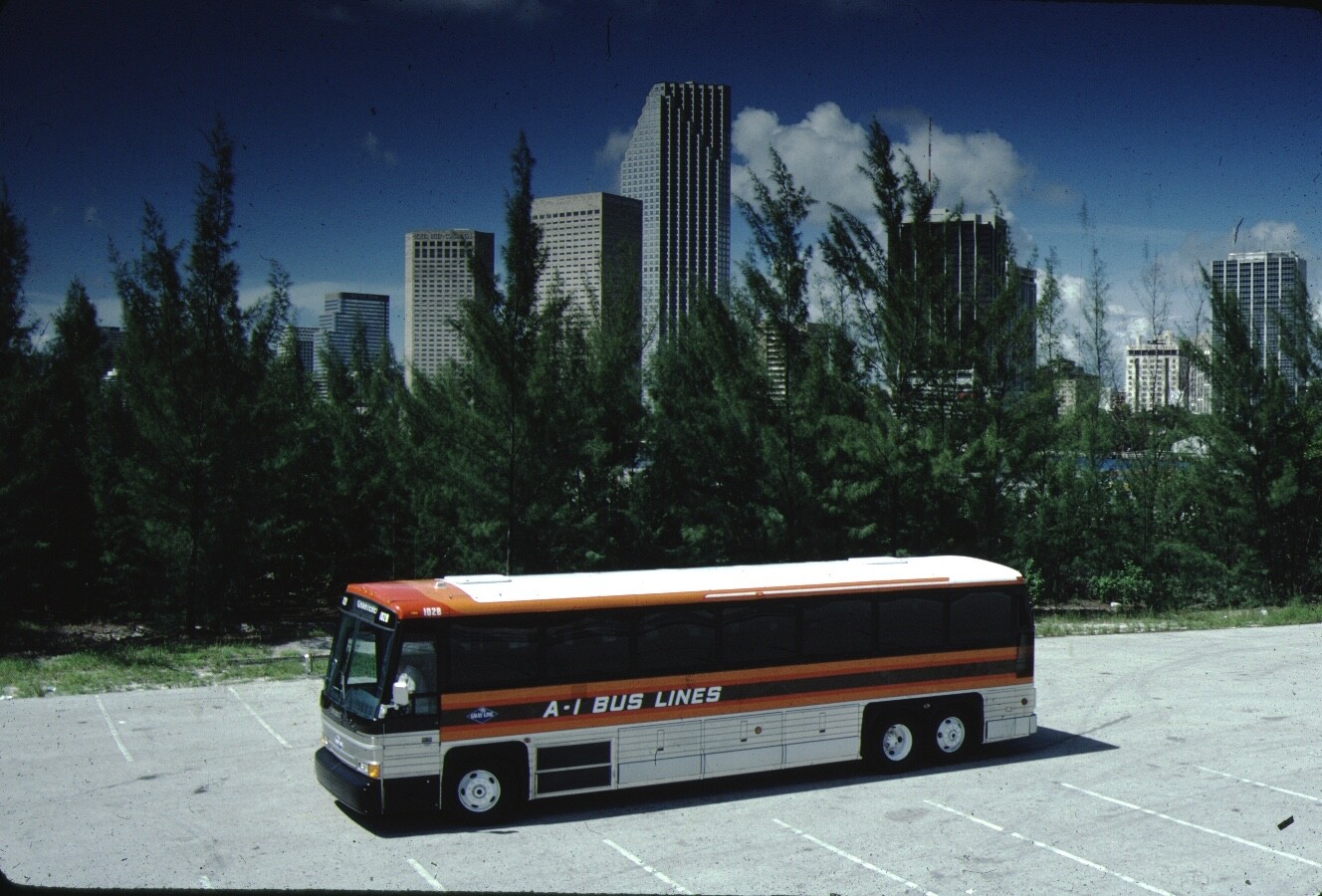 A lot of 5 MCI Bus Kodachrome original Kodak Slides