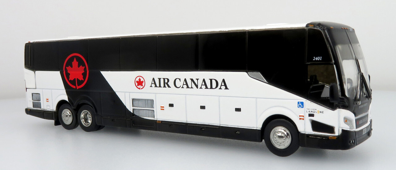 New! Prevost H345 Coach Bus Landline-Air Canada 1/87 Scale Iconic Replicas