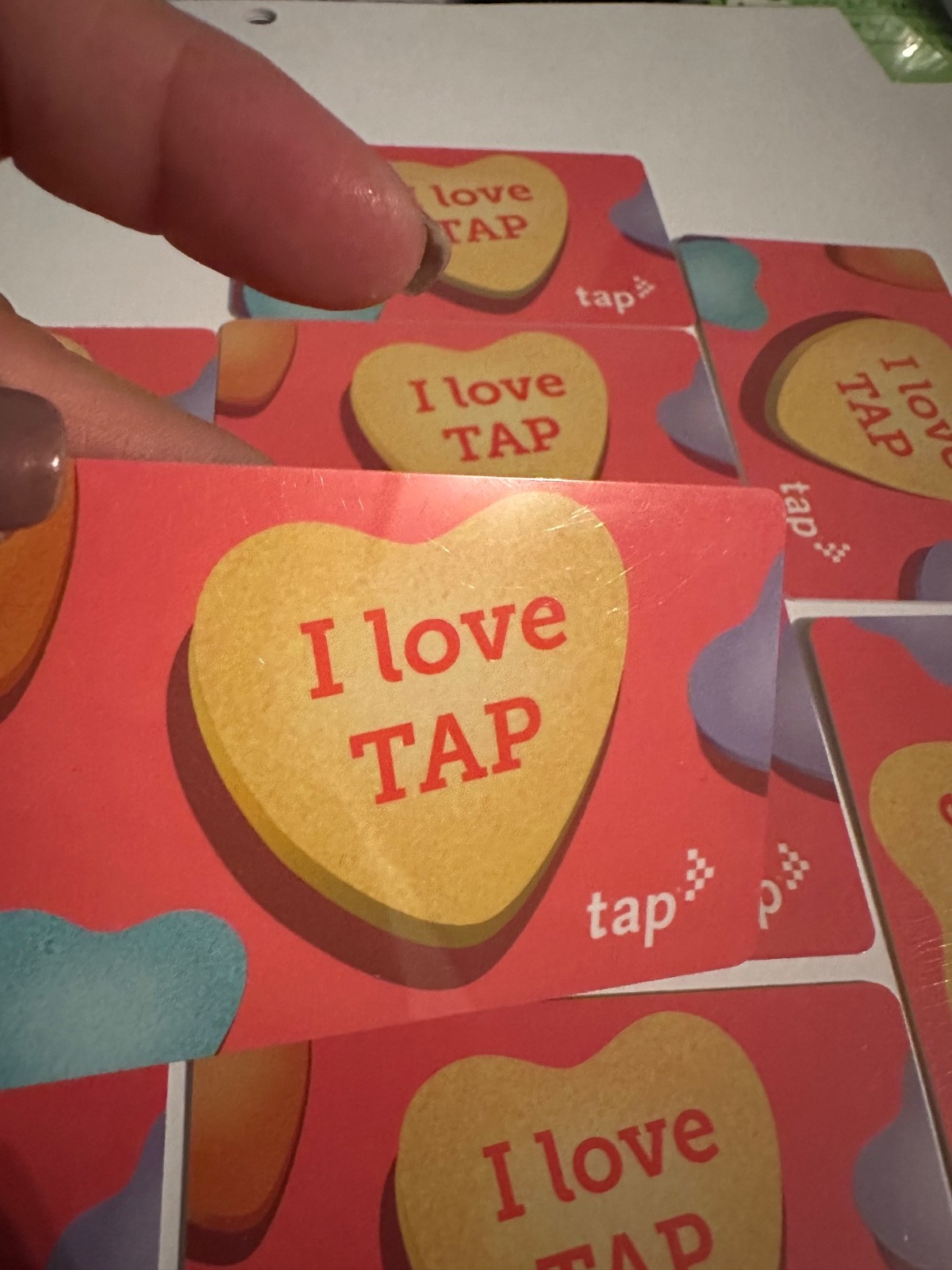 Metro TAP love Tap Valentine’s Day Hearts Subway Transit Lmtd Card NOT Loadable