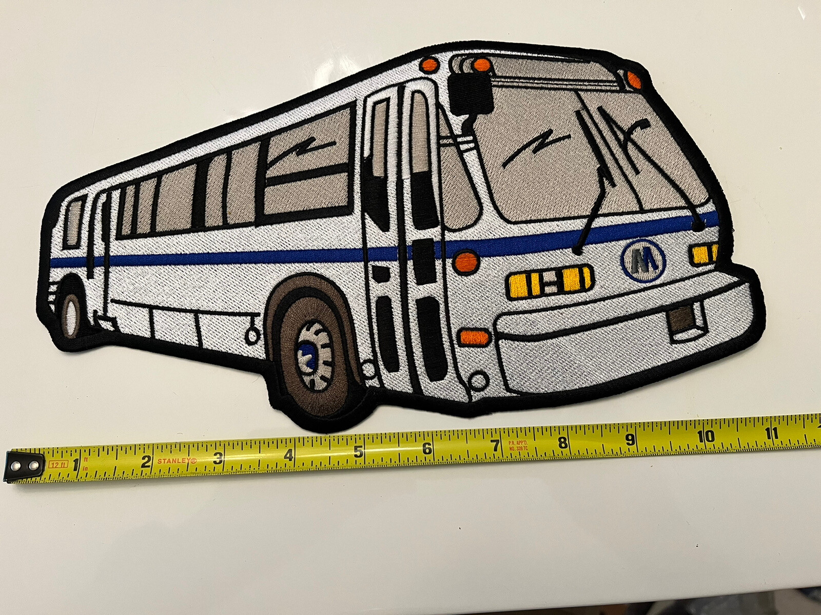 MTA NYCT Obsolete LARGE 11X6 RTS Bus Patch.With Iron On Backing.
