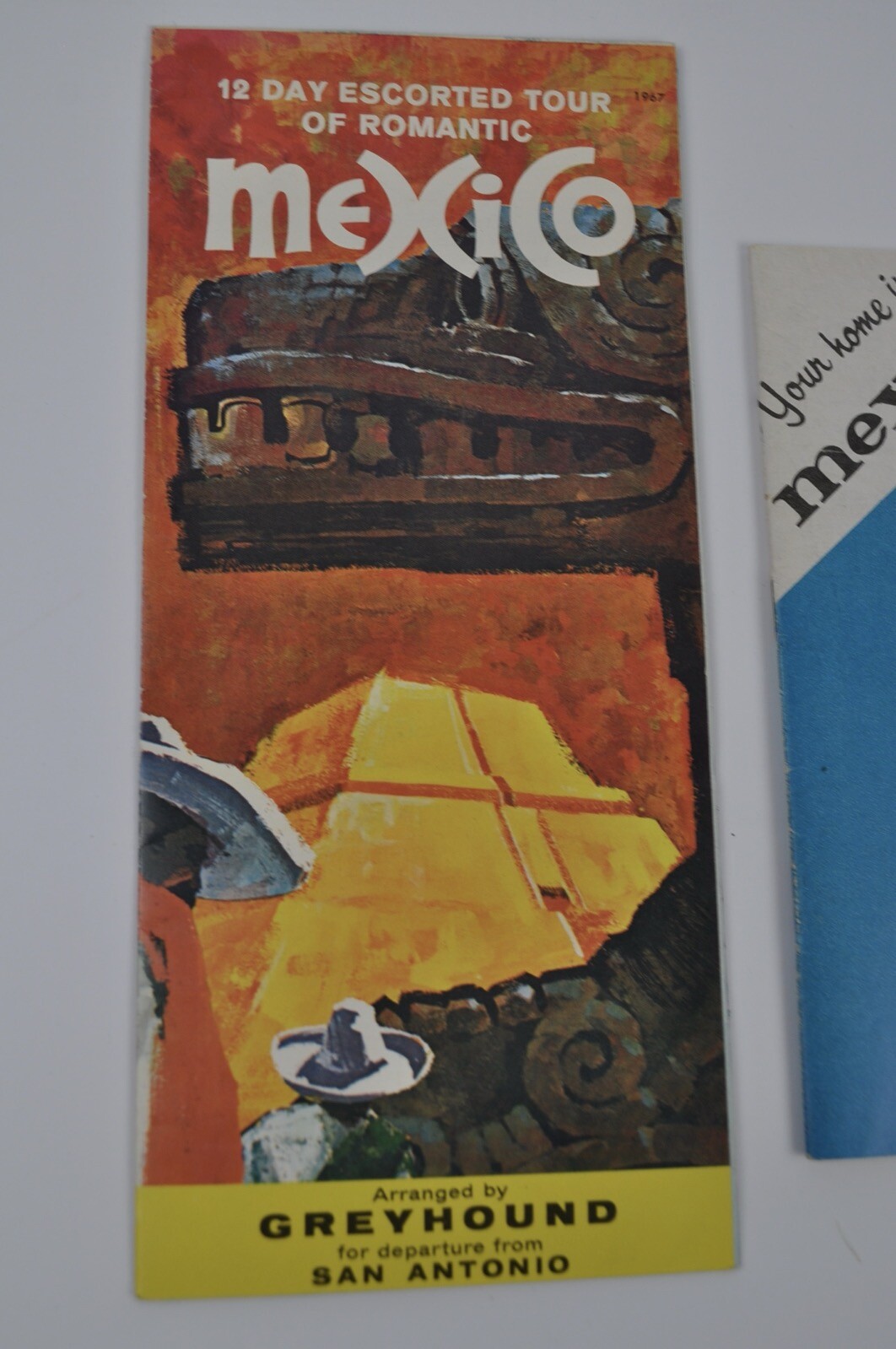 Vintage Mexico Tour Brochure Greyhound 1960’s