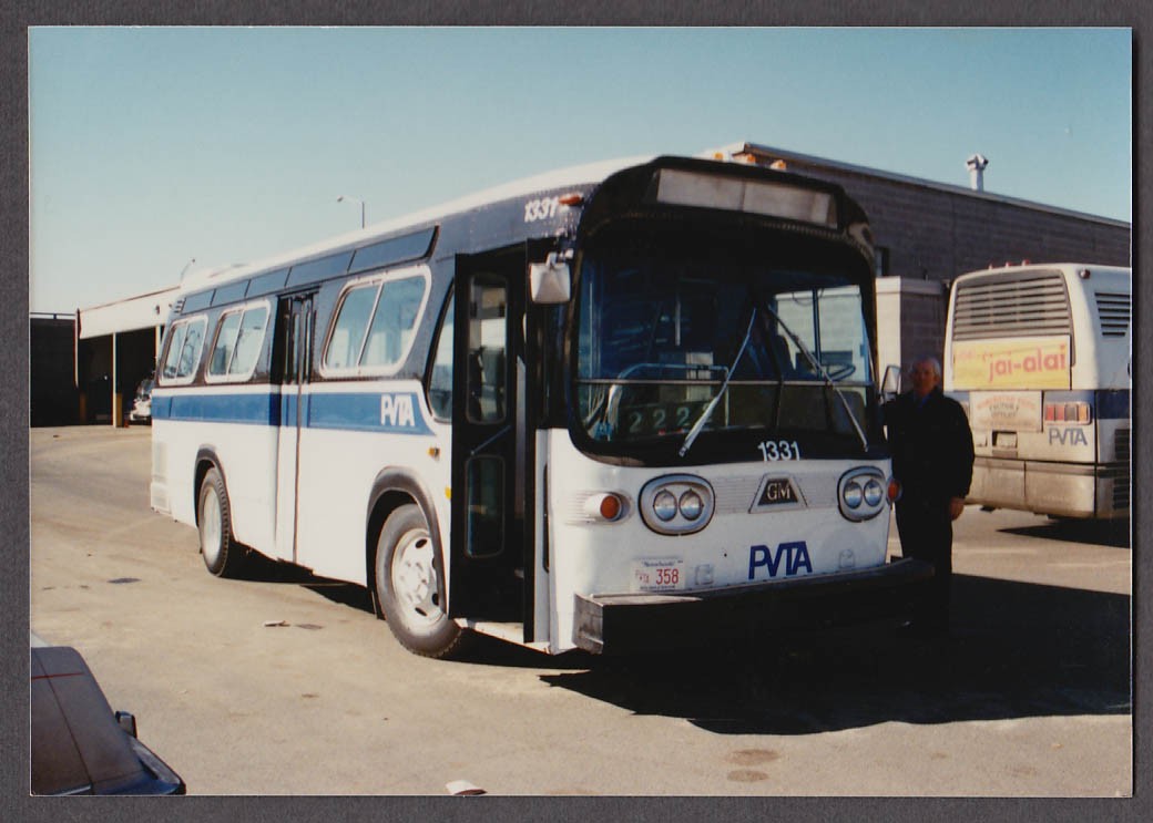 Pioneer Valley Transit Authority GM #1331 bus snapshot 1990 Springfield MA